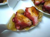 Cucharitas pulpo cebolla caramelizada