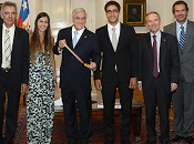 Presidente reunió felipe miranda campeón mundial esquí náutico