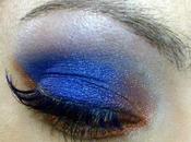 Maquillaje Navidad: azul bronce