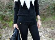 Contrast sweater