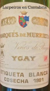 Vino Tinto Marqués Murrieta 1981: Realmente bueno