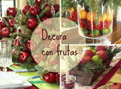Decorar mesa Navidad frutas: original lleno color