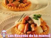 Receta Cestitas champiñones