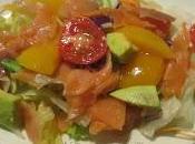 Ensalada ahumados, aguacate mango