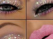 Maquillaje estilo galaxy ojos boca