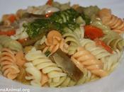Fusilli verduras pesto