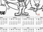 Calendario para colorear
