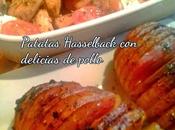 ¡Patatas Hasselback delicias pollo