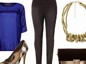 Look azul-dorado (tallas grandes)