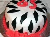 Bizcocho Zebra pasta laminada gelatina decorado goma.