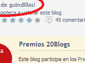 Participamos Premios 20Blogs