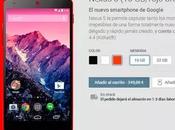 Disponible Google Play Nexus rojo brillante