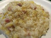 Risotto manzanas speck mele