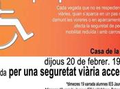 Tavernes organiza charlas sobre seguridad vial accesible