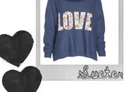 looks para sueter mucho "love"