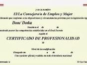 Certificados profesionalidad