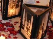 Wedding Inspiration: velas portaretratos como centros mesas banquete