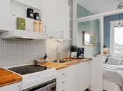 toque azul dormitorio. Dormir junto cocina.