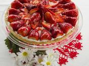 Tarta requesón fresas