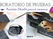 Laboratorio diy: receta casera chalk paint