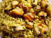 Arroz mejillones calamar