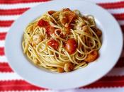 Spaghettis cherrys gambas