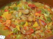 Receta alubias pintas verduras