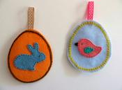 Tutorial Pascua: huevos fieltro bordados Easter tutorial: embroidered felt eggs