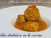 Albóndigas frutos mar, cítricos curry