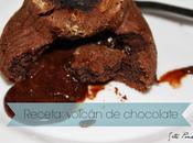 Receta: volcán chocolate.