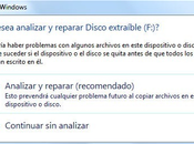 Windows Como quitar mensaje Desea analizar reparar Disco extraíble