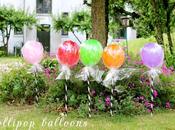 Globos forma piruleta