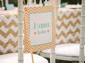 Baby Shower pastel. grande aire libre