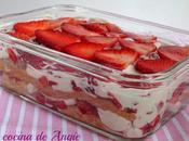 Tiramisú fresas