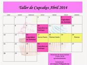 Calendario Cursos Cupcakes Abril 2014