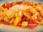 Garbanzos verduras curry