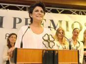 María Pineda recibe premio Excelencia Folli Follie ceremonia Premios Naranja-Limón 2014María 2014