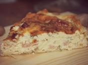 Pastel slinton puerro, jamon nueces pecanas