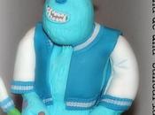 Tutorial fondant: monster university, sulley