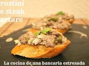 Crostini steak tartare, influencia mastercheff