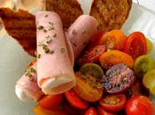 Ensalada Panzanella Rollitos Jamón Queso