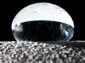 Crean material repelente agua hace gotas boten como pelota