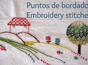 Puntos bordado: punto tallo Embroidery stitches: stem stich