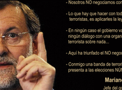 Rajoy: "Nosotros negociamos terroristas"