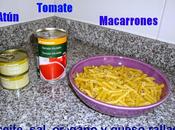 Macarrones tomate atún