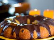 Bizcocho almendra, naranja chocolate