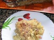 Pastel coliflor, brocoli trotilla gratinado bechamel cecina