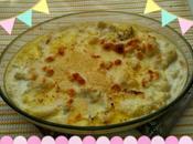 Coliflor pavo bechamel grtinada horno