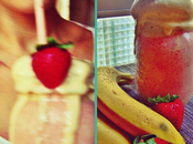 Super batido plátano fresa (strawberry banana smoothie)