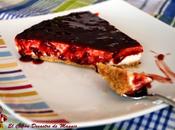 Tarta queso mermelada fresas chocolate